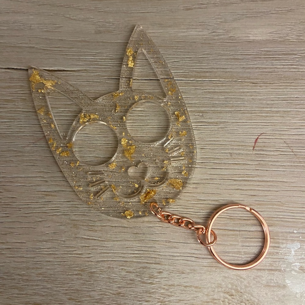 Safety Kitty Cat Keychain
